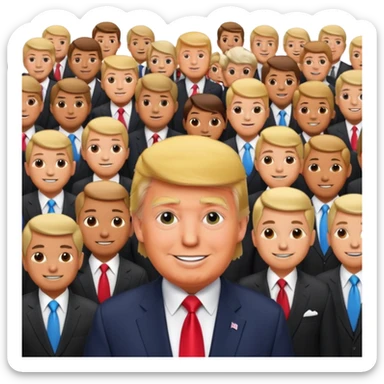 donald trump in a homosexual gathering  sticker