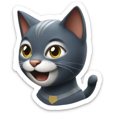 Super héros cat sticker