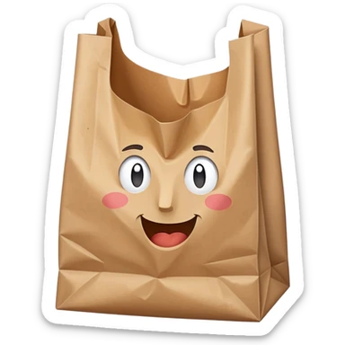 empty grocery bag sticker