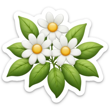 Ramo de flores blancas  sticker