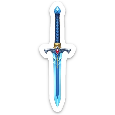 Master Sword from Legend of Zelda with blue hilt sticker