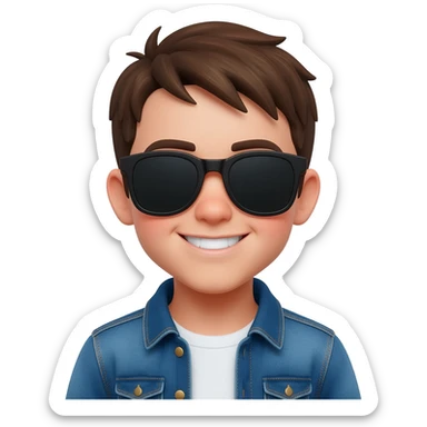 Niño con gafas de sol cpp sticker