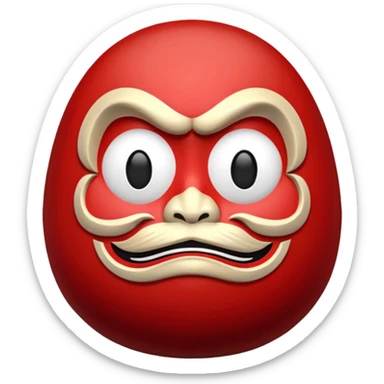 Japanese Daruma sticker