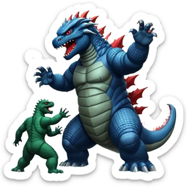 godzilla vs rk illa sticker
