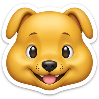 dumb dog emoji sticker
