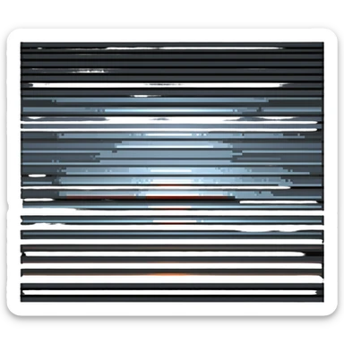 Metal dielectric interface boundary with light waves demonstrating reflection and transmission sticker