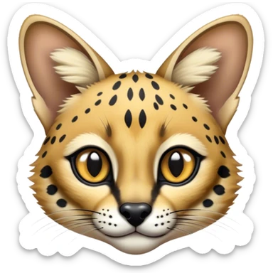 Serval-Genet-Civet-hybrid sticker