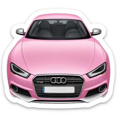 Pink Audi sticker