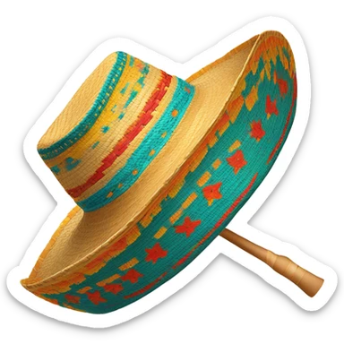 sombrero vueltiao colombiano costeño sticker
