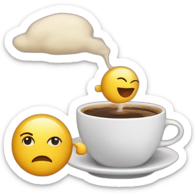 gossip and coffee time at Planet over zoom sticker