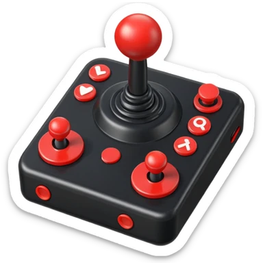 retro joystick sticker
