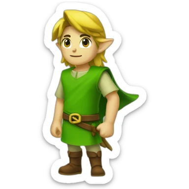 link green tunic sticker