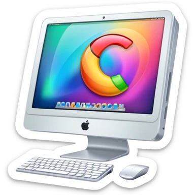 iMac Y2K sticker