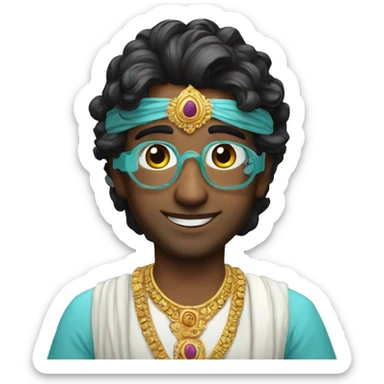 Krishna vr  sticker