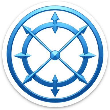 CIRCULO COM SETAS sticker