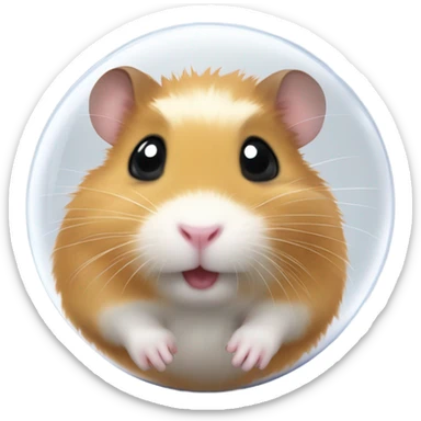 Hamster in a ball sticker