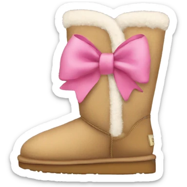 uggs with bow  sticker