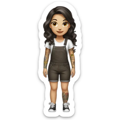 tattoo artist girl brunette  sticker