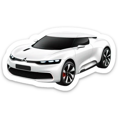 White Citroën GT Supercar  sticker