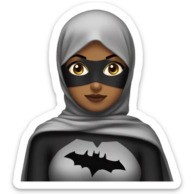 batgirl with hijab sticker