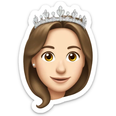 Kate Middleton wearing tiara sticker