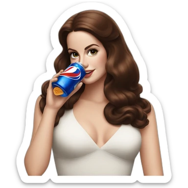 lana-del-rey-drinking-pepsi sticker