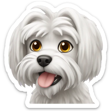 Griffin is a Maltese dog  sticker