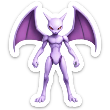  Cool Edgy Genesect-Mewtwo-Mew-Fakemon Full Body sticker