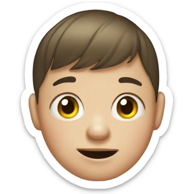 Down syndrome kid sticker