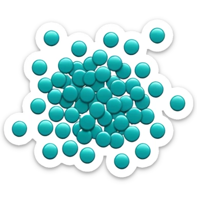 Teal celebration pop sticker