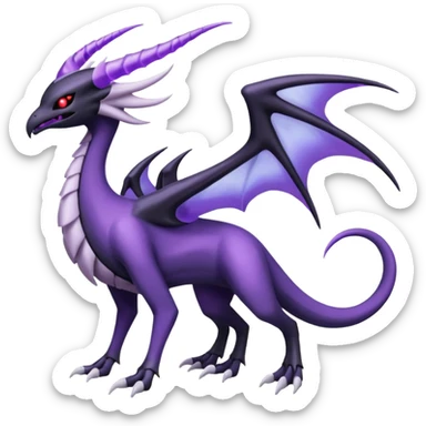 Lunala-Darkrai-Palkia-Fakémon-hybrid-creature (full body)  sticker