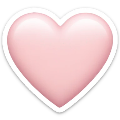 pastel pink heart sticker