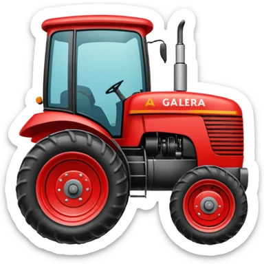 Um trator com o nome: ELITE alegretense a galera é pressão  sticker