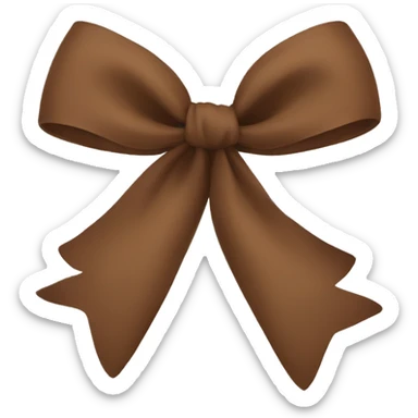 brown bow sticker