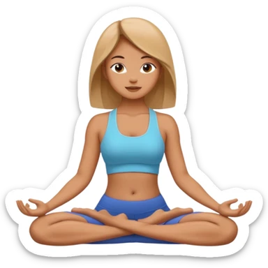 Yoga Practitioner woman  sticker
