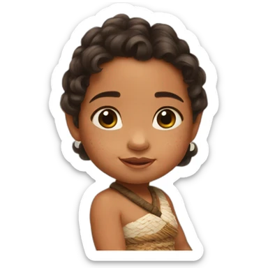 baby moana sticker