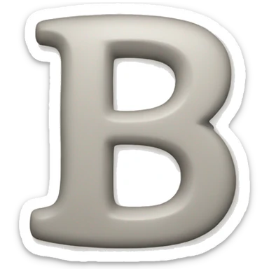 letter "b" sticker