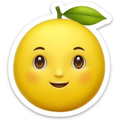 mirror this same emoji of🍋 sticker