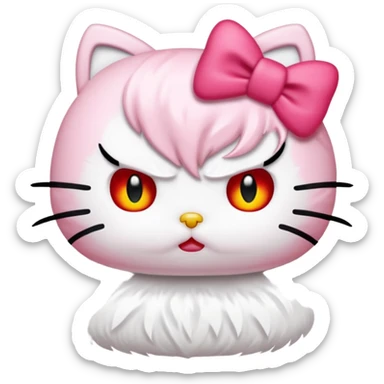 Hello-kitty hello-kitty mad sticker