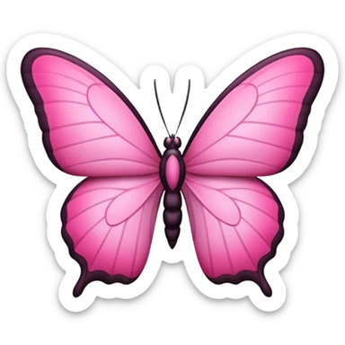 Borboleta cor de rosa sticker