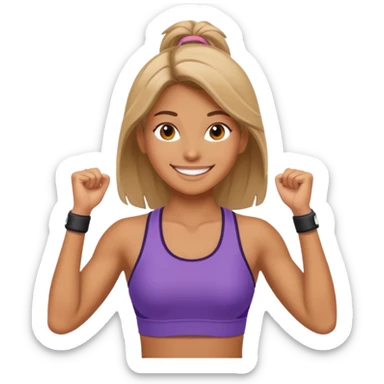 Fit girl body sticker