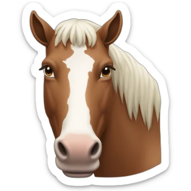 Cheval bœuf sticker