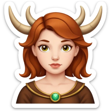 taurus girl  sticker