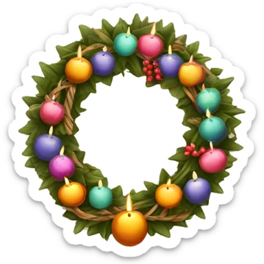 Boho Adventkranz  sticker