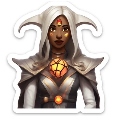 "Technomancy is the use of magic or mystical powers to control and manipulate technology” + "It's kind of like cyberpunk magic or how in some games, characters hack into systems using magic." 🖥️⚡🧙‍♂️ Make a ancient vampire technomancy goddess sticker