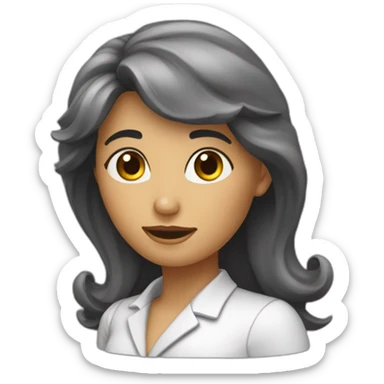 Une femme qui frappe un homme sticker