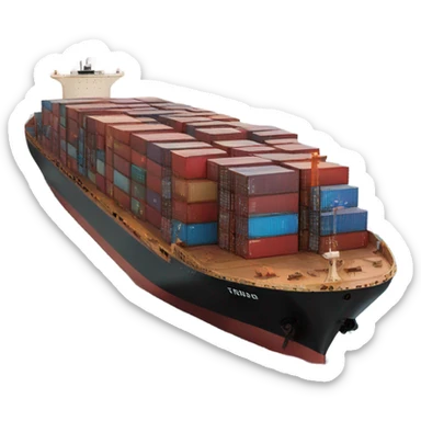 cargo ship sticker