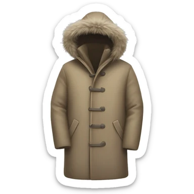 winter coat sticker