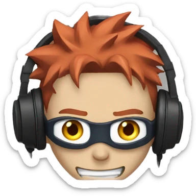 Naruto listens to music  sticker