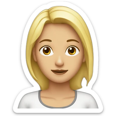 mujer rubia besa a trigueña sticker